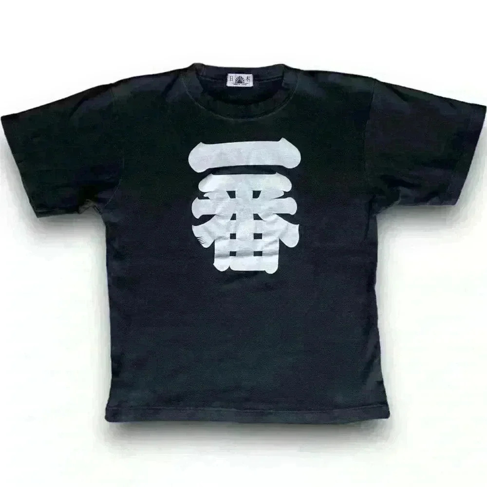 Black Graphic Tee hulk hogan Japanese vintage